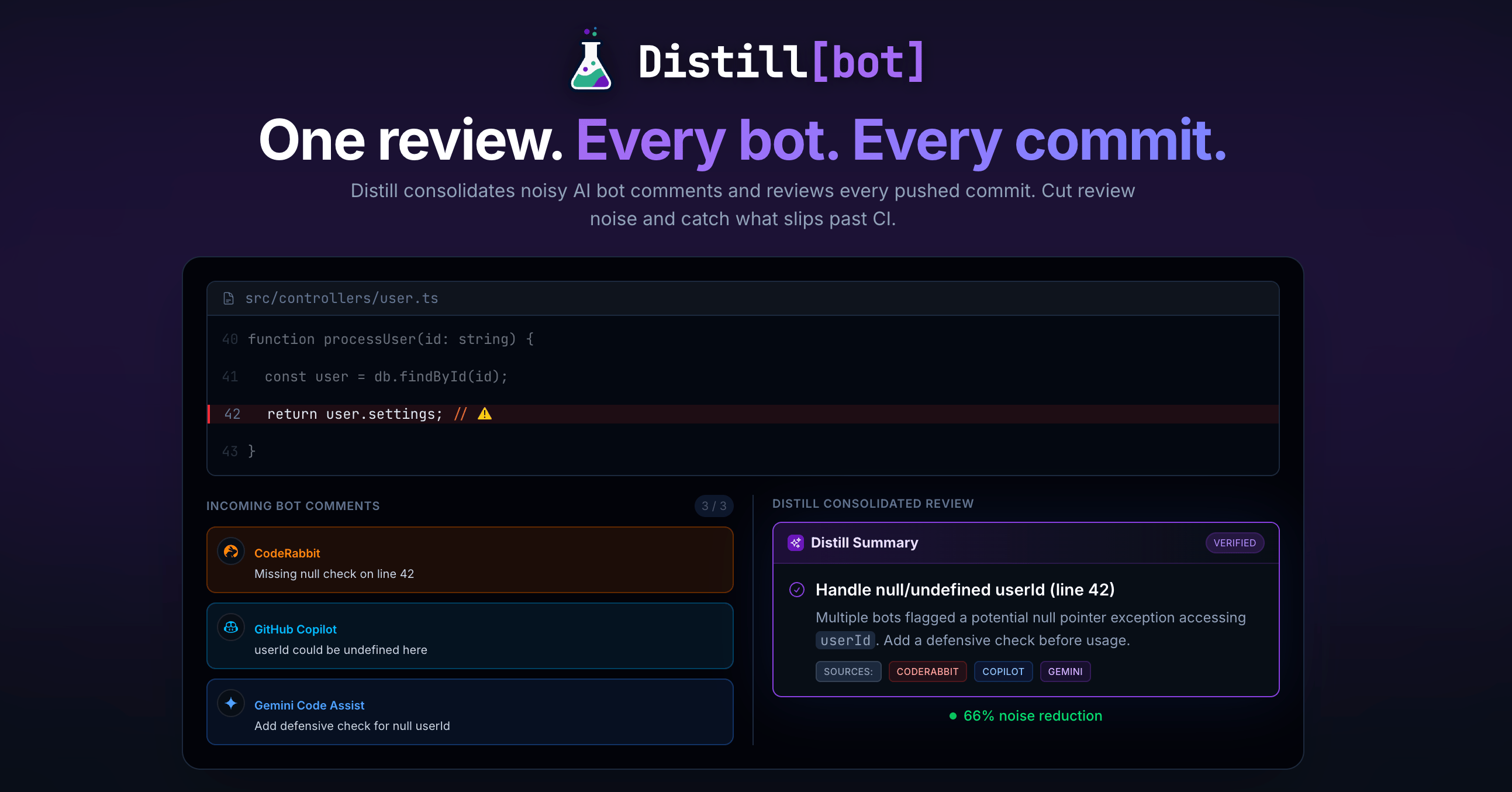 Distillbot screenshot