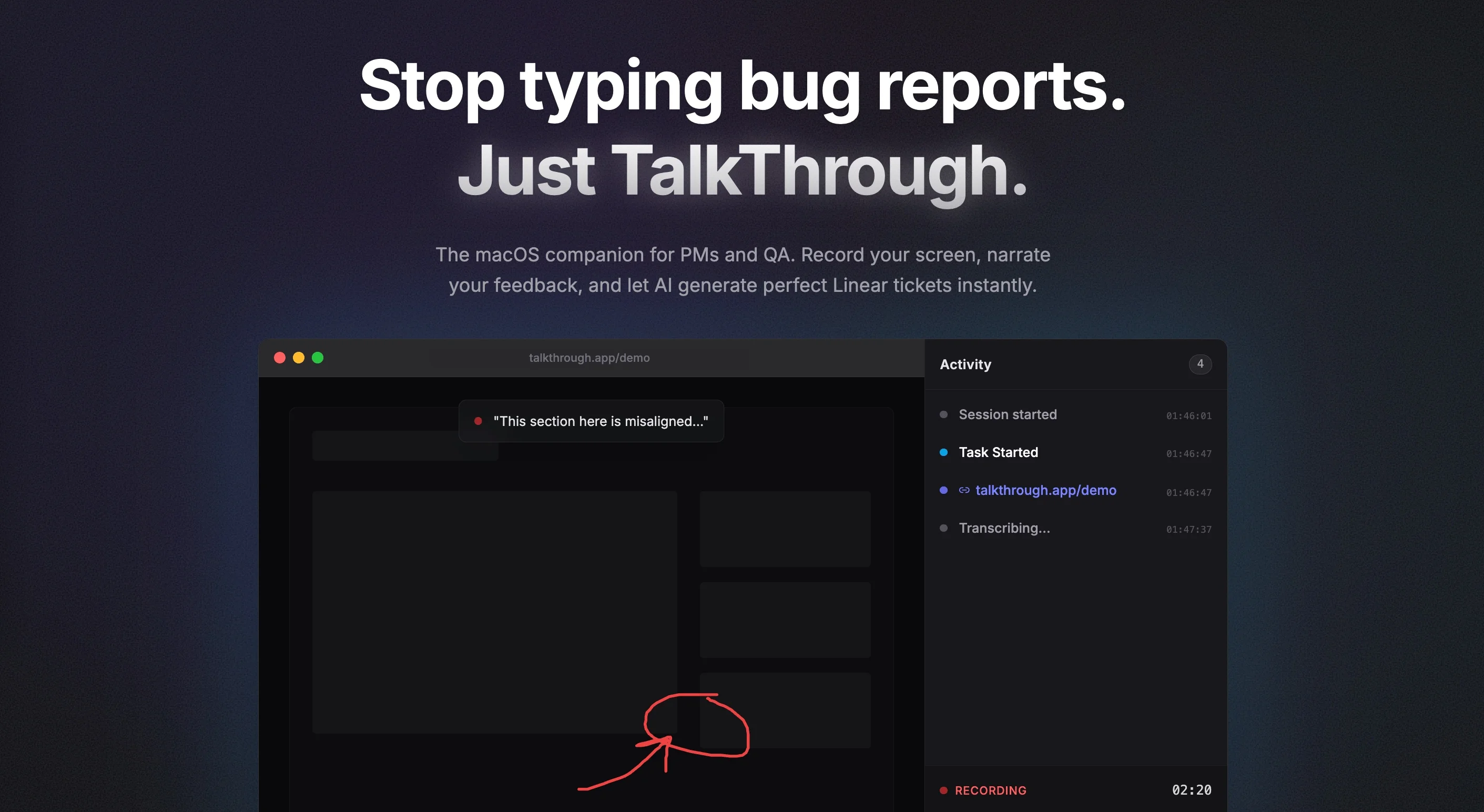 TalkThrough screenshot